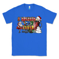True Royal I Believe In Santa And Coffee Classic Tee - CowhideDigitalArt