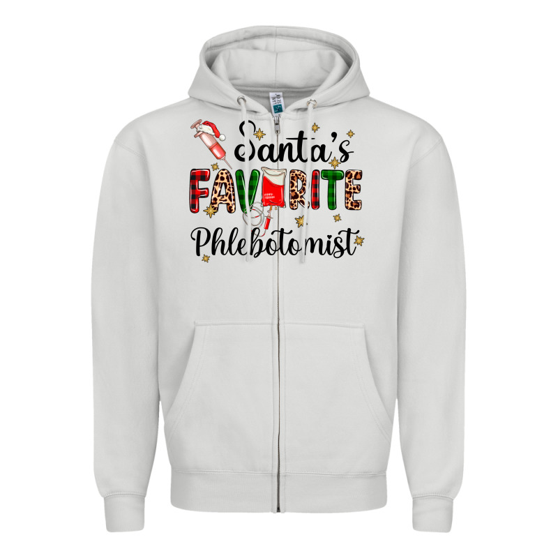 Santas Favourite Phlebotomist Zipper Hoodie by AdoDesignShop | Teevron