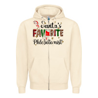 Sandshell santas favourite phlebotomist Zipper Hoodie - AdoDesignShop
