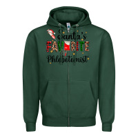 Sports Green santas favourite phlebotomist Zipper Hoodie - AdoDesignShop