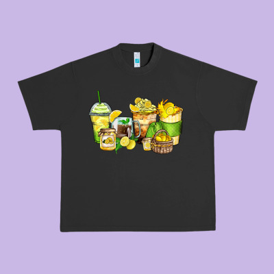 Urban Heavy Tee lemon farm fresh coffee cups