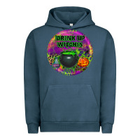 Pigment Midnight Navy halloween round earrings Urban Hoodie - BundleAndBundleShop