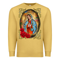 Antique Gold our lady of guadalupe frame Premium Sweatshirt - BarkalooDesign