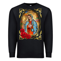 Black our lady of guadalupe frame Premium Sweatshirt - BarkalooDesign