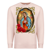 Pale Pink our lady of guadalupe frame Premium Sweatshirt - BarkalooDesign