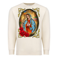 Sandshell our lady of guadalupe frame Premium Sweatshirt - BarkalooDesign