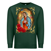 Sports Green our lady of guadalupe frame Premium Sweatshirt - BarkalooDesign