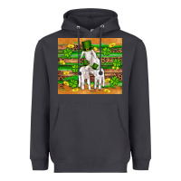 Smoke st patricks goat family shamrock gold serape leopard glitter wooden tu Heavyweight Hoodie - Artiststas