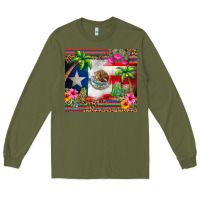 Army Green mexico and puerto rico Long Sleeve Tee - CTS Tumbler Store