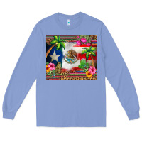Colony Blue mexico and puerto rico Long Sleeve Tee - CTS Tumbler Store