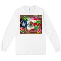 White mexico and puerto rico Long Sleeve Tee - CTS Tumbler Store