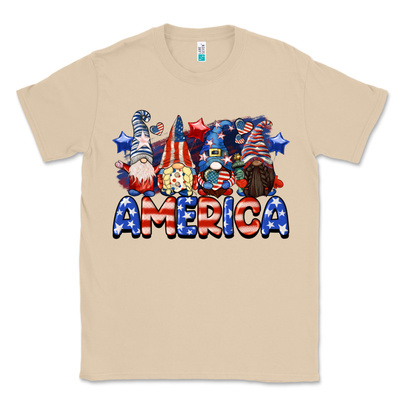 America Gnomes 4th Of July Classic Tee by CowGirlArtShop | Teevron