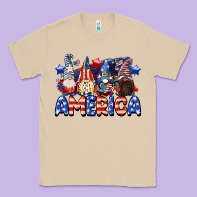 America Gnomes 4th Of July Classic Tee Designed By Cowgirlartshop