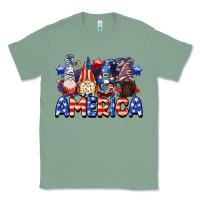 Sage America gnomes 4th of July Classic Tee - CowGirlArtShop