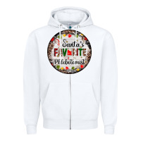 White christmas santas favorite phlebotomist light Zipper Hoodie - AdoDesignShop