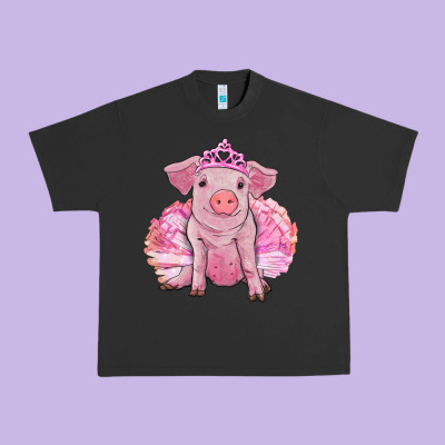 Urban Heavy Tee balerina pig with tutu