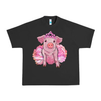 Pigment Black balerina pig with tutu Urban Heavy Tee - RanaPortraitStore