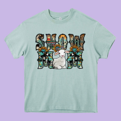 Show Mom Sheep Heavy Core Tee Designed By Sublimationcraftshop