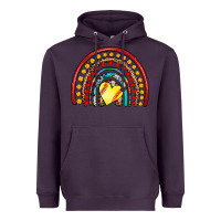 Plum softball rainbow Heavyweight Hoodie - Artiststas