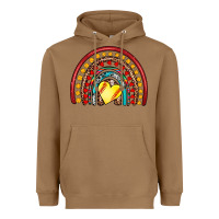 Toasted Coconut softball rainbow Heavyweight Hoodie - Artiststas