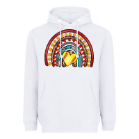 White softball rainbow Heavyweight Hoodie - Artiststas