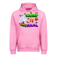 Fuchsia Pink creep it real Urban Hoodie - BundleAndBundleShop