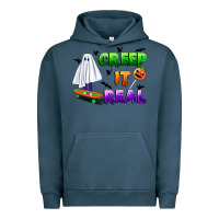 Pigment Midnight Navy creep it real Urban Hoodie - BundleAndBundleShop