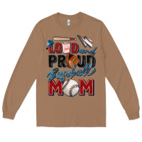 Toasted Coconut loud and proud baseball mom Long Sleeve Tee - Zillion Design Studio