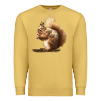 Antique Gold Squirrels Premium Sweatshirt - LillyAllenDesigns