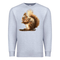Heather Grey Squirrels Premium Sweatshirt - LillyAllenDesigns
