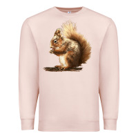 Pale Pink Squirrels Premium Sweatshirt - LillyAllenDesigns