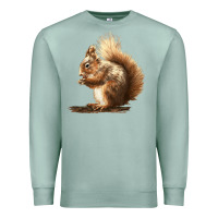Seafoam Squirrels Premium Sweatshirt - LillyAllenDesigns