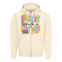 Sandshell hooray for the last day black Zipper Hoodie - JahusDesignShop