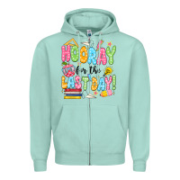 Seafoam hooray for the last day black Zipper Hoodie - JahusDesignShop