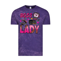 Cloud Purple boss lady Vintage Tee - texasbilliewilder