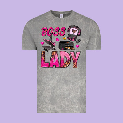 Boss Lady Vintage Tee Designed By Texasbilliewilder