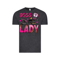 Vintage Black boss lady Vintage Tee - texasbilliewilder