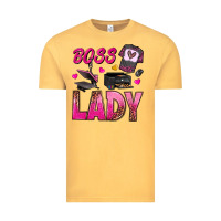 Vintage Mustard boss lady Vintage Tee - texasbilliewilder