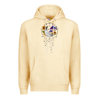 Pina Colada moon and mushrooms with sunflower Premium Hoodie - MaliasSmallBusiness