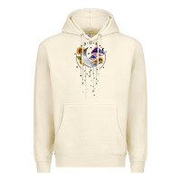 Moon And Mushrooms With Sunflower Premium Hoodie | Teevron