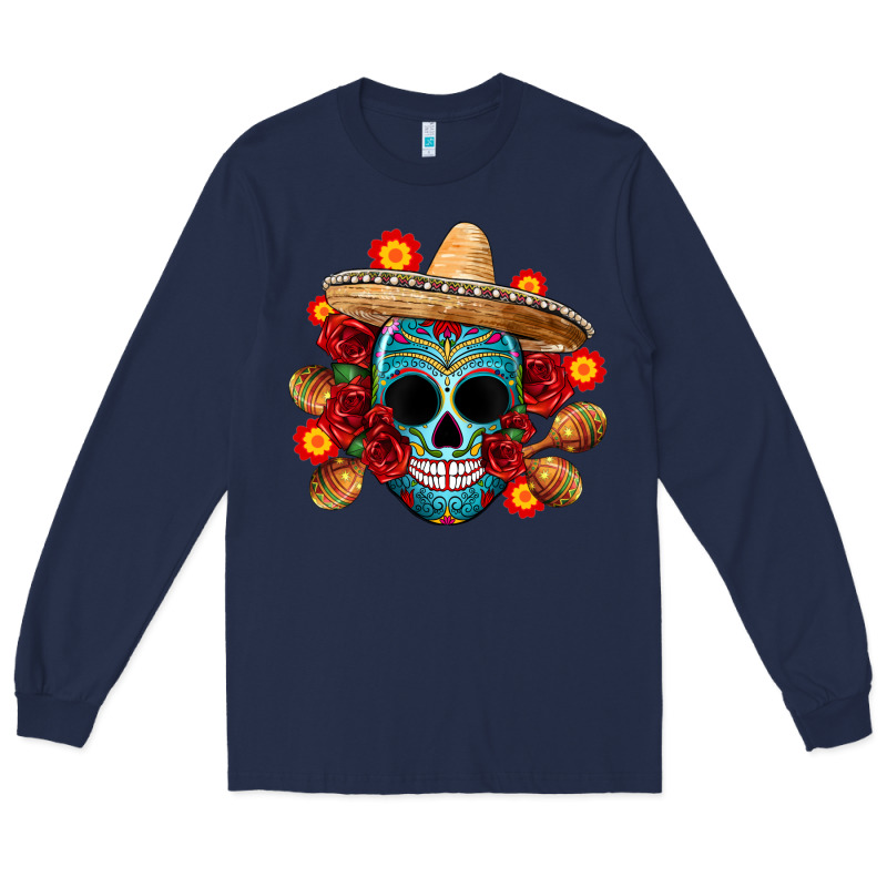 Mexico Skull Long Sleeve Tee by CTS Tumbler Store | Teevron
