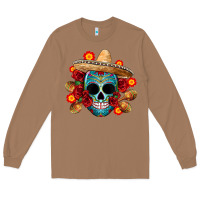 Toasted Coconut mexico skull Long Sleeve Tee - CTS Tumbler Store