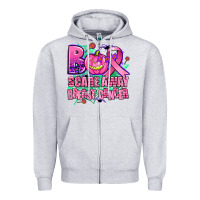 Heather Grey halloween boo with cancer ribbon breast cancer sca Zipper Hoodie - AdoDesignShop
