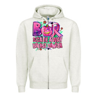 Oatmeal Heather halloween boo with cancer ribbon breast cancer sca Zipper Hoodie - AdoDesignShop