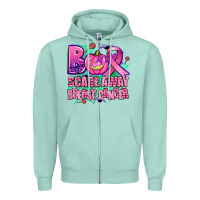 Seafoam halloween boo with cancer ribbon breast cancer sca Zipper Hoodie - AdoDesignShop