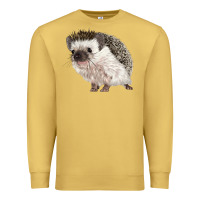 Antique Gold Hedgehog Illustrations Premium Sweatshirt - LillyAllenDesigns