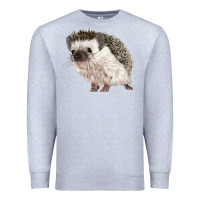 Heather Grey Hedgehog Illustrations Premium Sweatshirt - LillyAllenDesigns