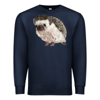 Navy Hedgehog Illustrations Premium Sweatshirt - LillyAllenDesigns