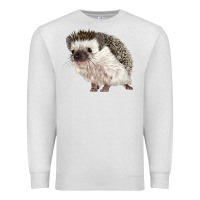 Oatmeal Heather Hedgehog Illustrations Premium Sweatshirt - LillyAllenDesigns