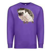Purple Hedgehog Illustrations Premium Sweatshirt - LillyAllenDesigns